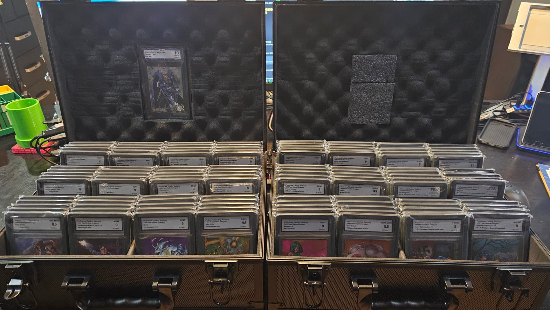 Master Set Amalgam Comics 1996 graduado y encapsulado
